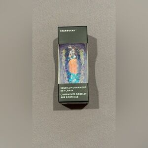 Starbucks Cold Cup Keychain Ornament - 2023 Iridescent Diamond New!
